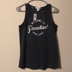 Welcome To Paradise, Now Leave Tank